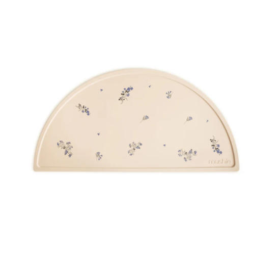 Mushie Silikon Mat - Lilac Flowers