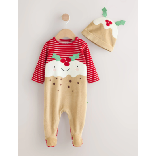 Kahverengi Puding Bebek Noel Giydirme Uyku Tulumu