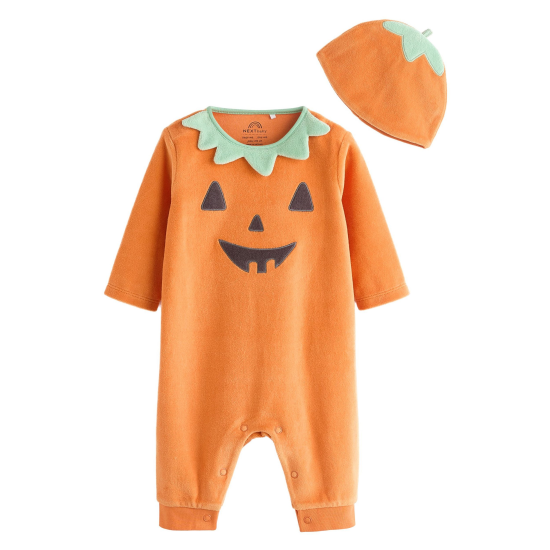 Bebek Hallowen Temalı Balkabağı Tulum