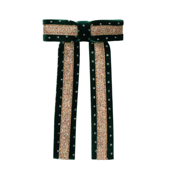 Mimi & Lula Circus Glitter Bow Toka - Green